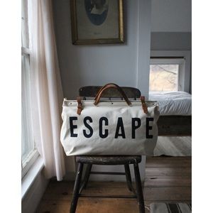Forestbound ESCAPE canvas utility bag.